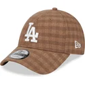 shapka-izvita-kafyav-reguliruem-9forty-flannel-na-los-angeles-dodgers-mlb-ot-new-era