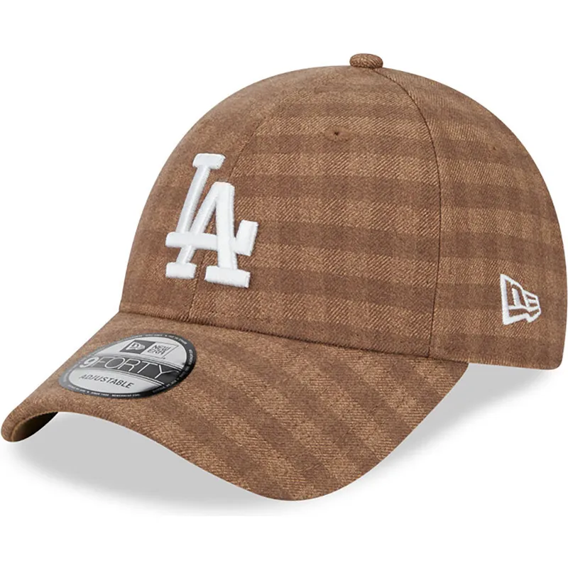 shapka-izvita-kafyav-reguliruem-9forty-flannel-na-los-angeles-dodgers-mlb-ot-new-era