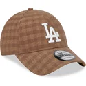 shapka-izvita-kafyav-reguliruem-9forty-flannel-na-los-angeles-dodgers-mlb-ot-new-era