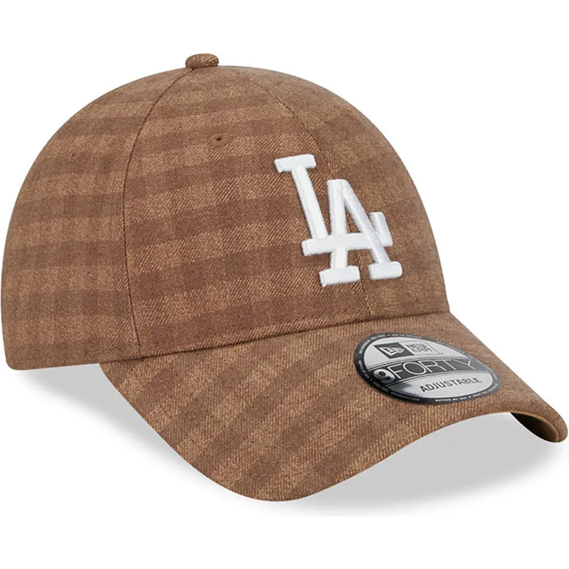 shapka-izvita-kafyav-reguliruem-9forty-flannel-na-los-angeles-dodgers-mlb-ot-new-era