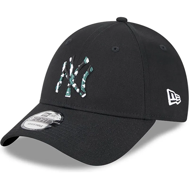 shapka-izvita-cherna-reguliruem-9forty-seasonal-infill-na-new-york-yankees-mlb-ot-new-era