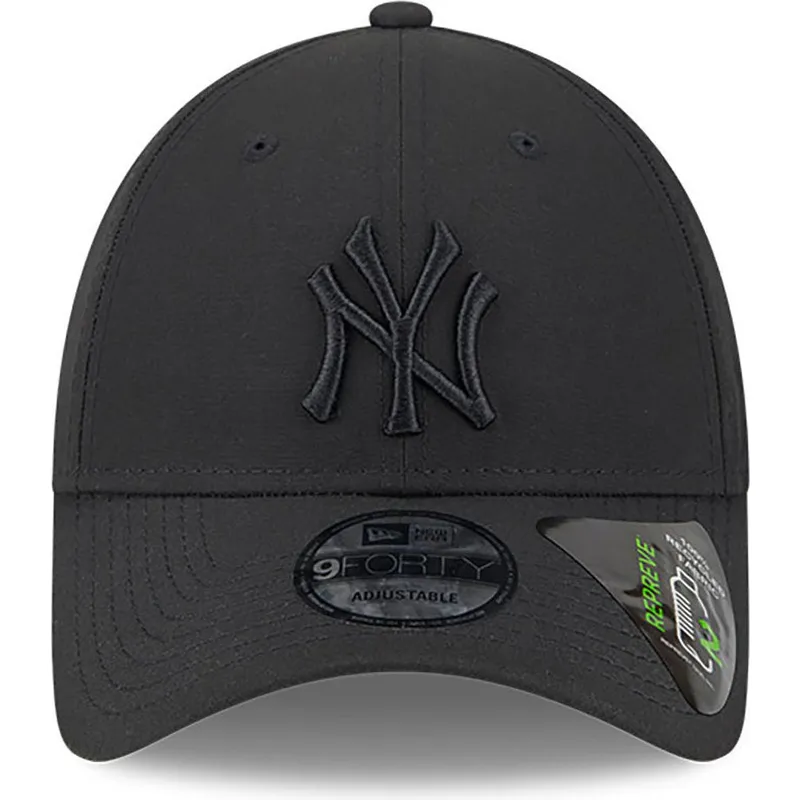 shapka-izvita-cherna-reguliruem-9forty-repreve-outline-na-new-york-yankees-mlb-ot-new-era