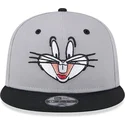 graue-und-schwarze-snapback-kappe-9fifty-bugs-bunny-looney-tunes-von-new-era