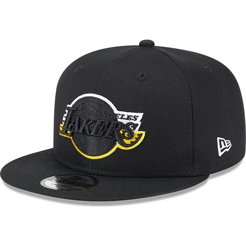 gorra-plana-negra-snapback-9fifty-split-logo-de-los-angeles-lakers-nba-de-new-era