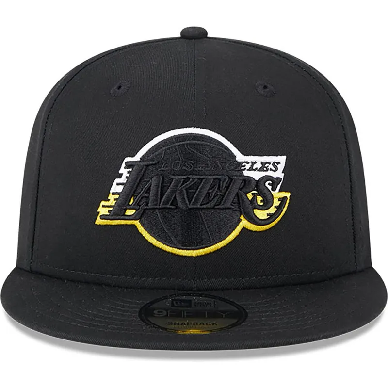 gorra-plana-negra-snapback-9fifty-split-logo-de-los-angeles-lakers-nba-de-new-era