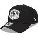 new-era-new-york-yankees-mlb-a-frame-patch-snapback-kappe-mit-gebogenem-schirm-in-schwarz