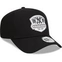 new-era-new-york-yankees-mlb-a-frame-patch-snapback-kappe-mit-gebogenem-schirm-in-schwarz