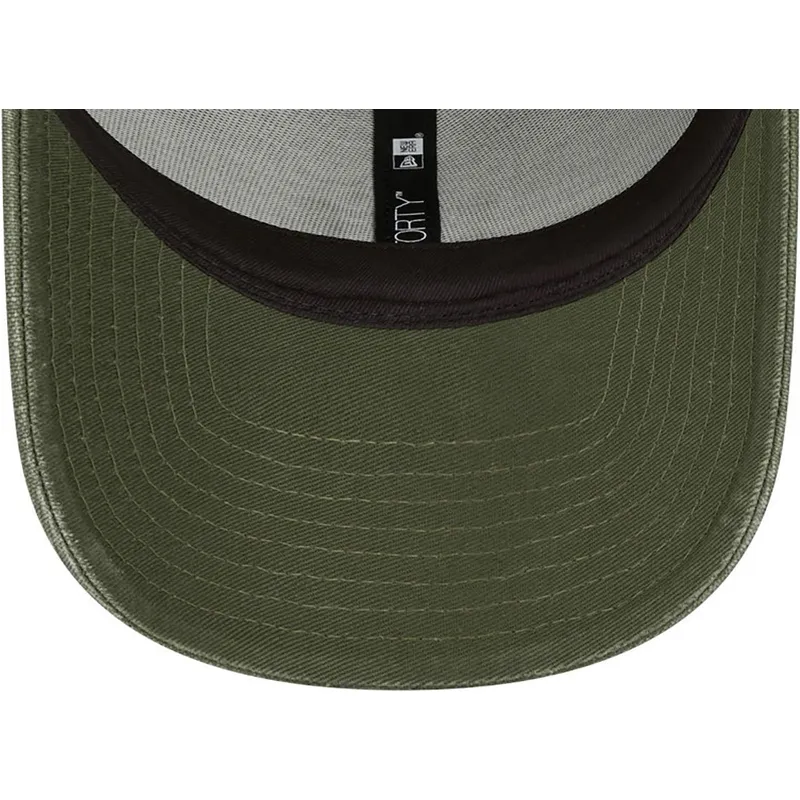 shapka-izvita-zelena-reguliruem-9forty-washed-canvas-na-new-york-yankees-mlb-ot-new-era