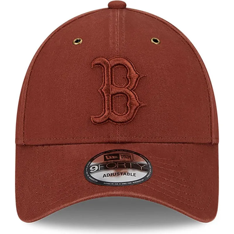 shapka-izvita-kafyav-reguliruem-9forty-washed-canvas-na-boston-red-sox-mlb-ot-new-era