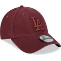 shapka-izvita-chervena-reguliruem-9forty-washed-canvas-na-los-angeles-dodgers-mlb-ot-new-era