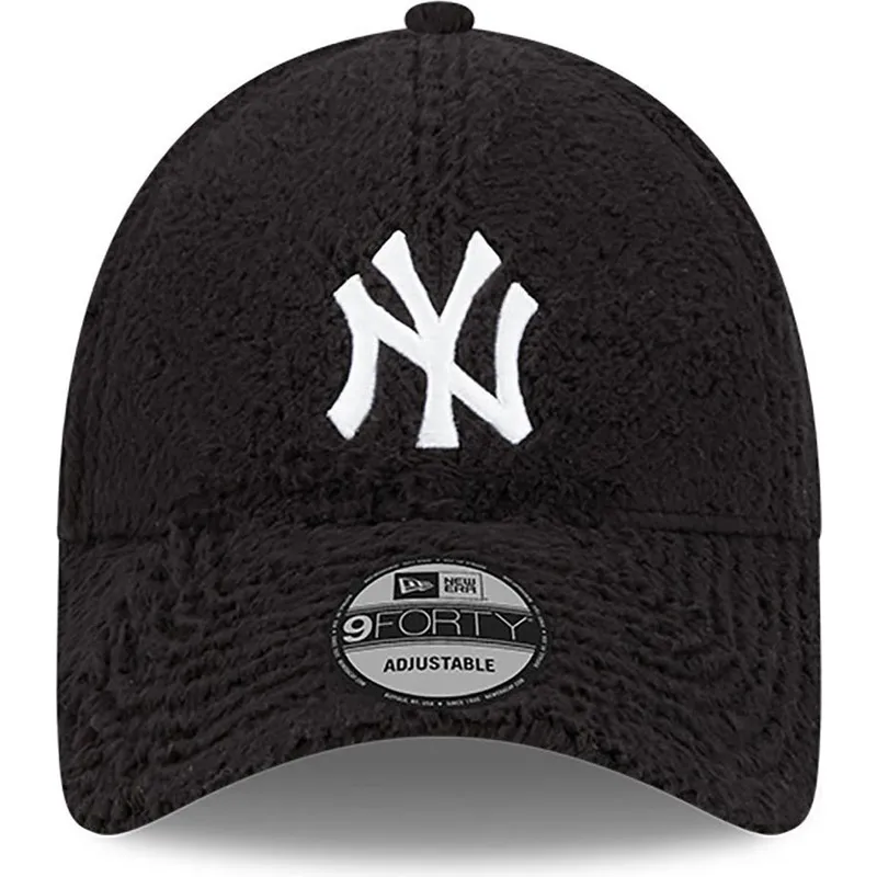 shapka-izvita-cherna-reguliruem-9forty-teddy-na-new-york-yankees-mlb-ot-new-era