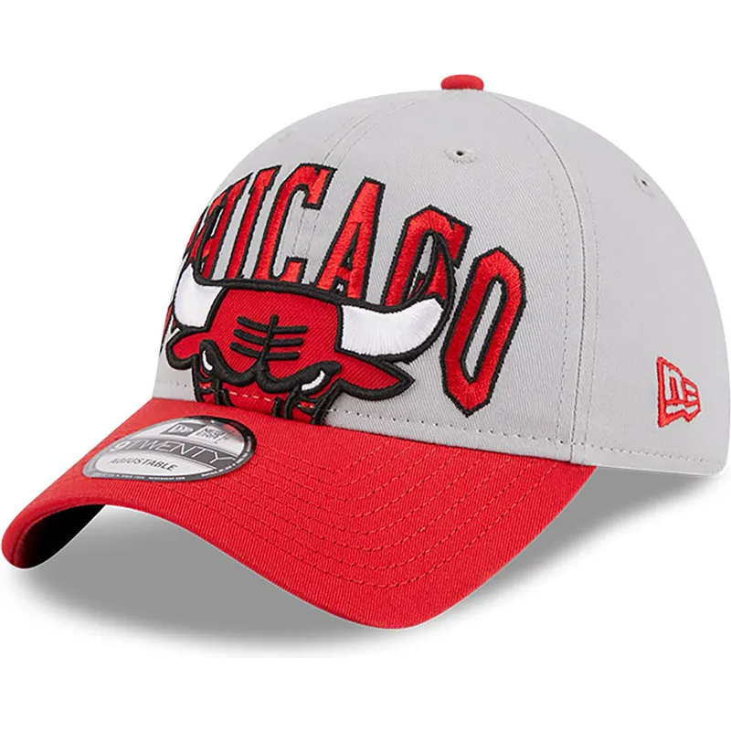 shapka-izvita-siv-reguliruem-9twenty-tip-off-2023-na-chicago-bulls-nba-ot-new-era