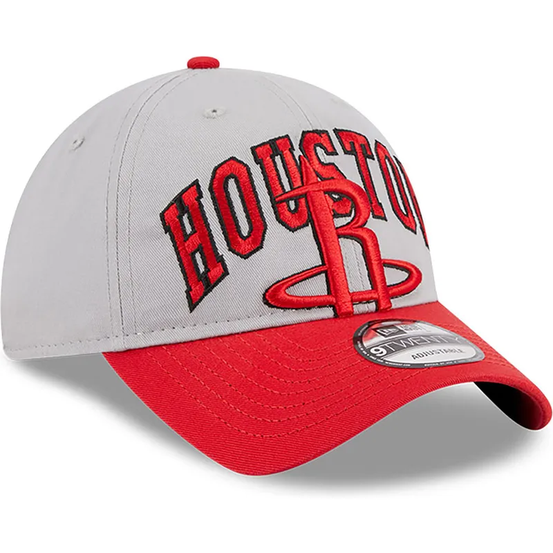 new-era-izvita-periferiya-9twenty-tip-off-2023-houston-rockets-nba-siva-i-chervena-reguliruema-shapka