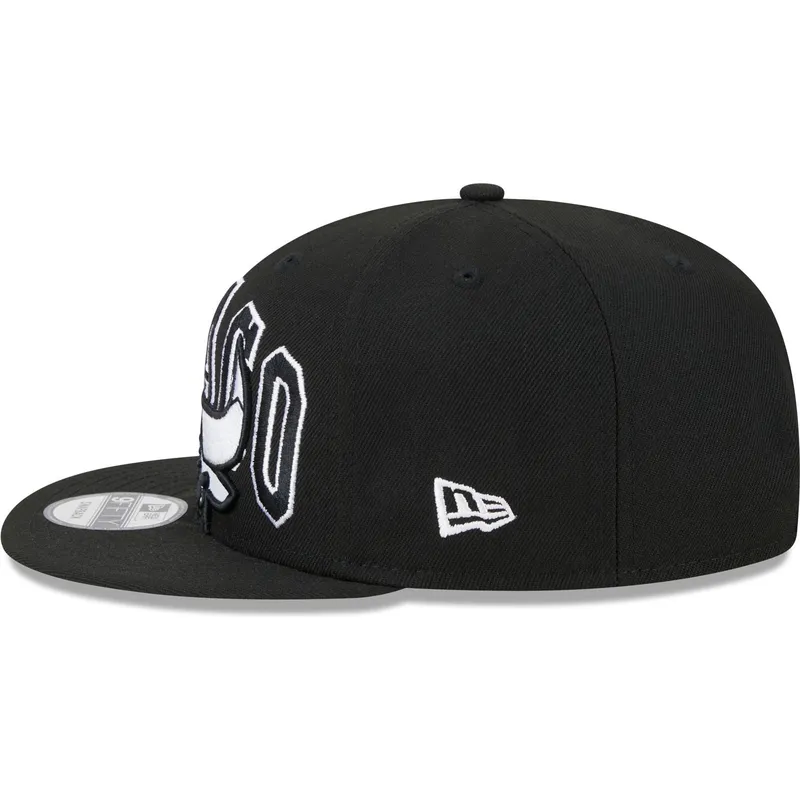 shapka-ploska-cherna-snapbek-9fifty-tip-off-2023-na-chicago-bulls-nba-ot-new-era
