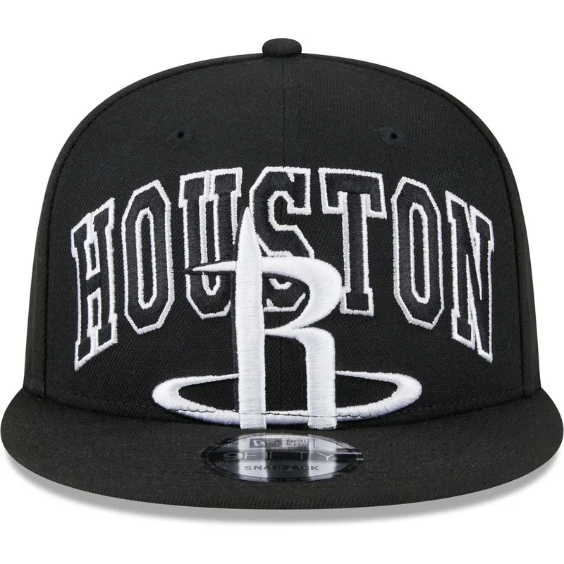 sort-fladskaerms-snapback-9fifty-tip-off-2023-houston-rockets-nba-kasket-fra-new-era