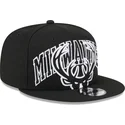 schwarze-flache-snapback-kappe-9fifty-tip-off-2023-der-milwaukee-bucks-nba-von-new-era