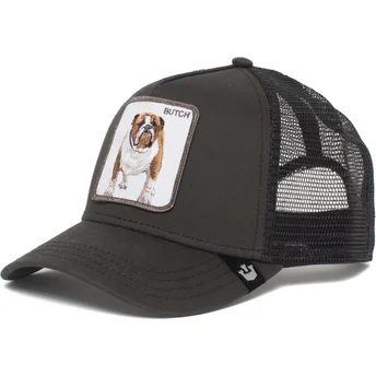 schwarze-trucker-kappe-bulldog-butch-brutus-drake-the-farm-von-goorin-bros