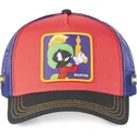 rote-blaue-und-schwarze-trucker-kappe-marvin-der-marsmensch-loo7-ma2-looney-tunes-von-capslab