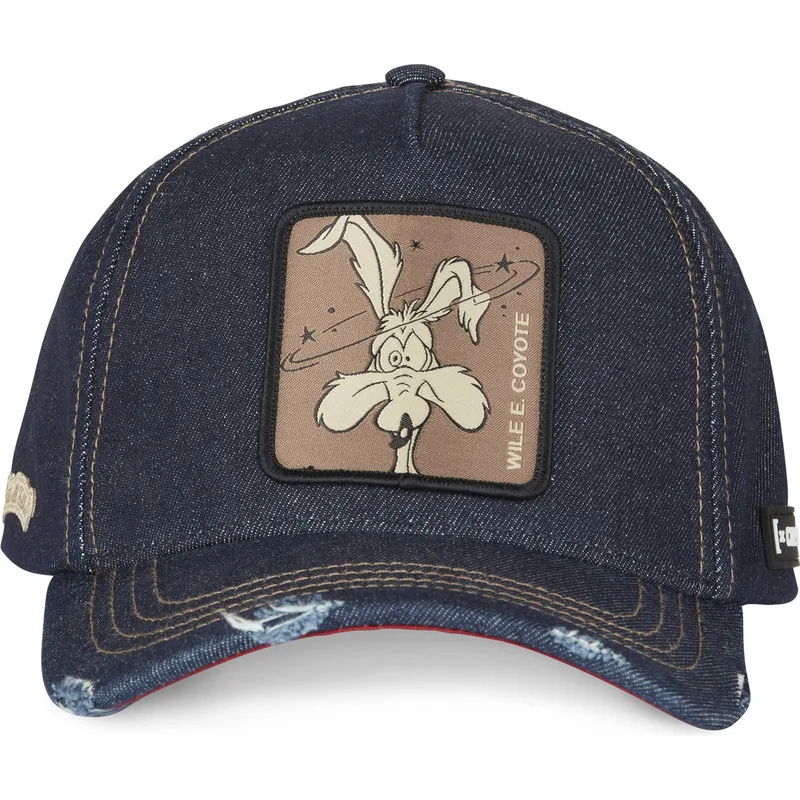 shapka-izvita-tmnosin-snapbek-denim-loo8-coy1-kojot-looney-tunes-ot-capslab
