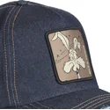 shapka-izvita-tmnosin-snapbek-denim-loo8-coy1-kojot-looney-tunes-ot-capslab