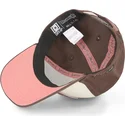 capslab-dragon-ball-goku-black-ro2-snapback-kappe-mit-gebogenem-schirm-in-beige-und-braun