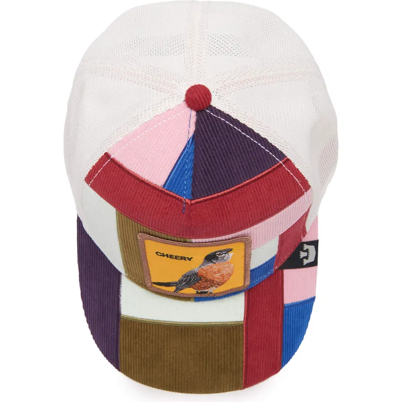 shapka-izvita-traker-mnogocveten-snapbek-cheery-right-side-of-the-bed-the-farm-patchwork-the-farm-ot-goorin-bros