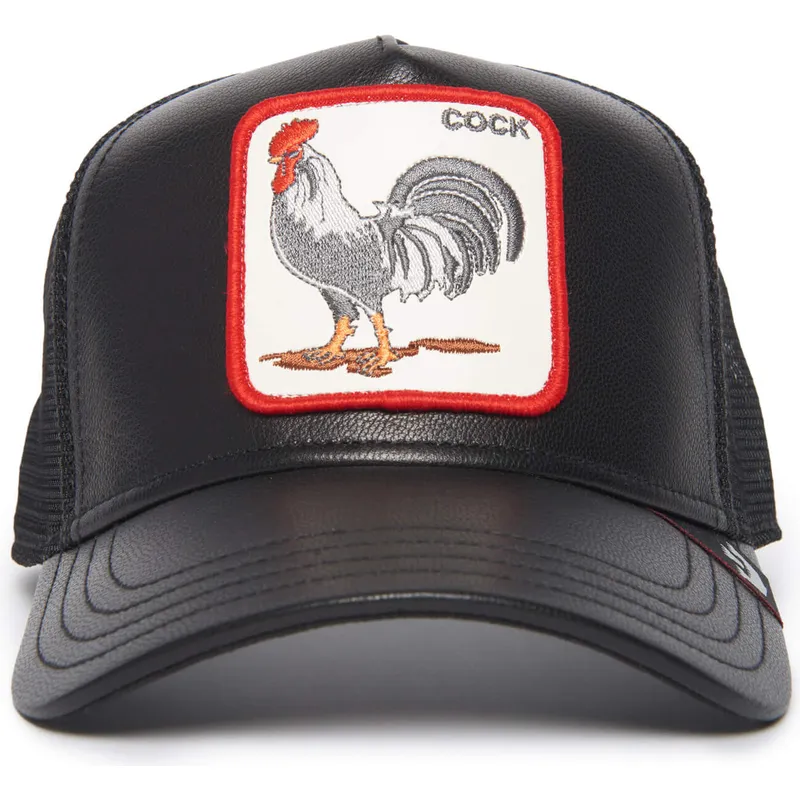 shapka-izvita-traker-cherna-snapbek-cock-will-prevail-the-farm-leather-the-farm-ot-goorin-bros