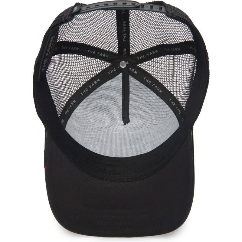 trucker-kasket-sort-hane-cock-will-prevail-the-farm-leather-fra-goorin-bros