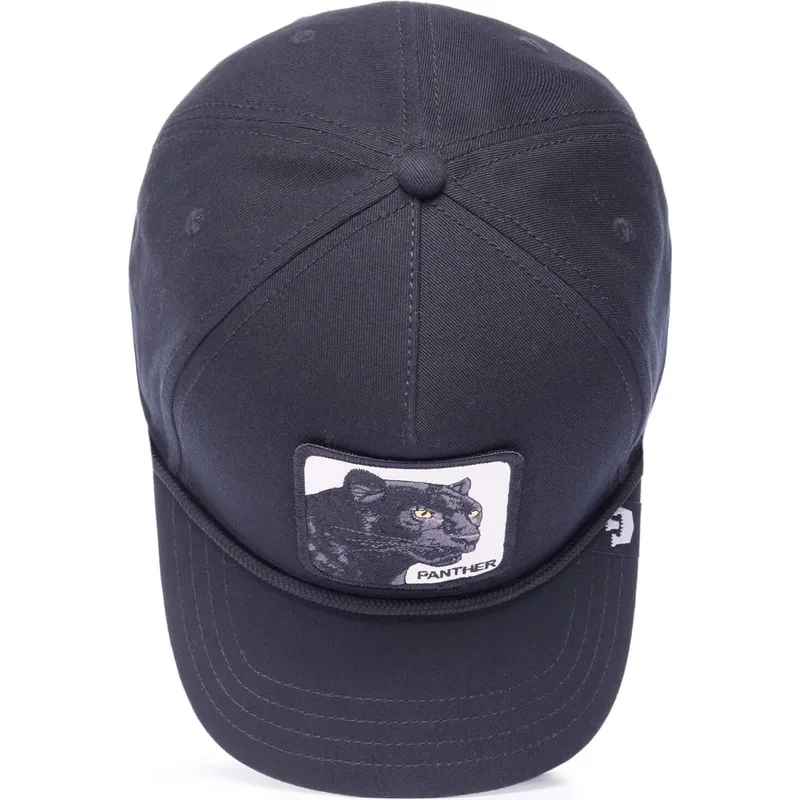 shapka-izvita-cherna-snapbek-panther-100-the-farm-all-over-canvas-the-farm-ot-goorin-bros