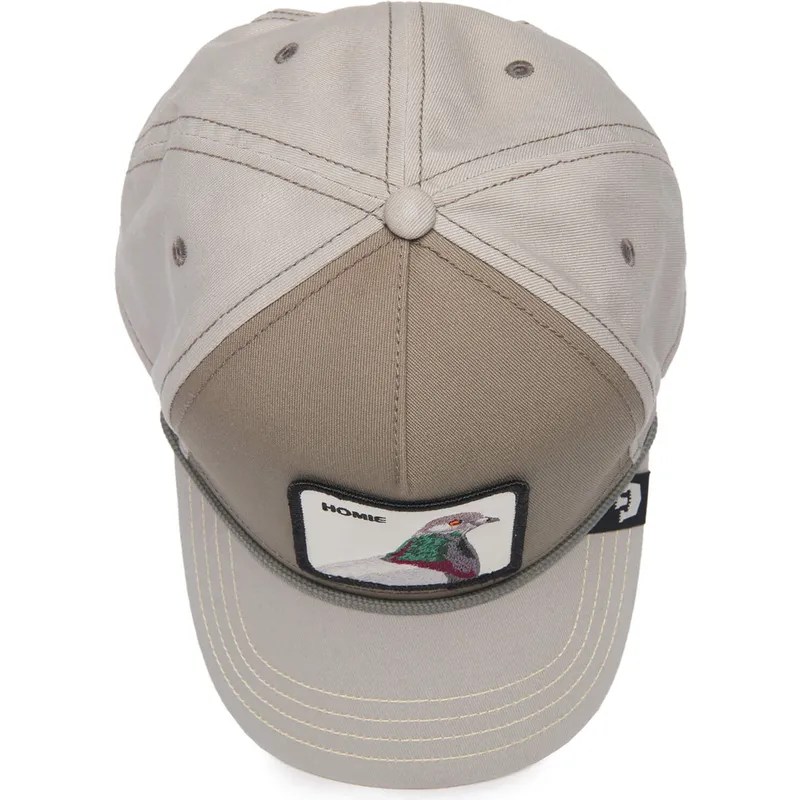 shapka-izvita-siv-snapbek-paloma-homie-pigeon-100-the-farm-all-over-canvas-the-farm-ot-goorin-bros