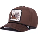 shapka-izvita-kafyav-snapback-na-gorra-curva-marron-snapback-puerco-espin-prick-porcupine-100-the-farm-all-over-canvas-the-farm-