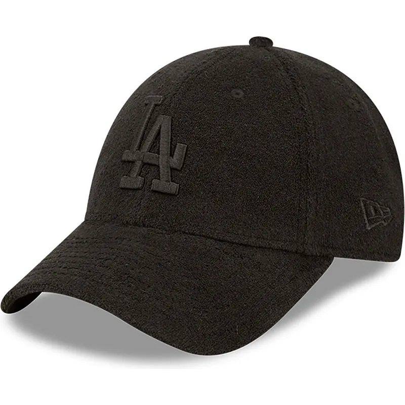shapka-izvita-cherna-reguliruem-9forty-towelling-na-los-angeles-dodgers-mlb-ot-new-era