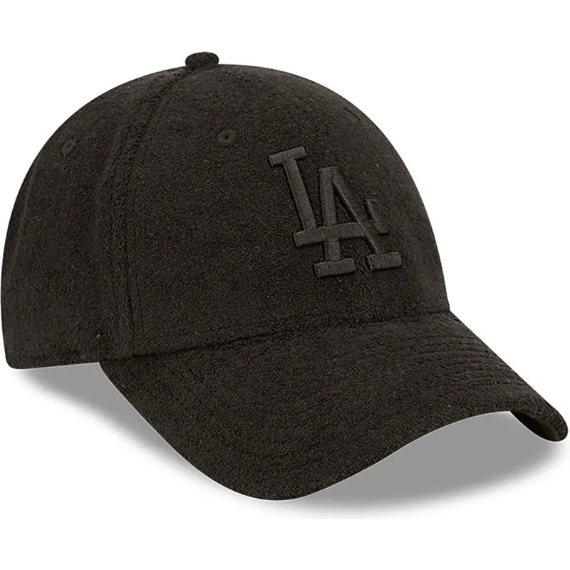 shapka-izvita-cherna-reguliruem-9forty-towelling-na-los-angeles-dodgers-mlb-ot-new-era