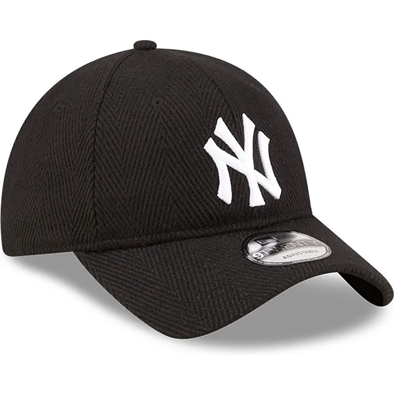 shapka-izvita-cherna-reguliruem-9twenty-herringbone-na-new-york-yankees-mlb-ot-new-era shapka-izvita-cherna-reguliruem-9twenty-herringbone-na-new-york-yankees-mlb-ot-new-era