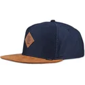 djinns-honey-knit-snapback-cap-in-marineblau-und-braun