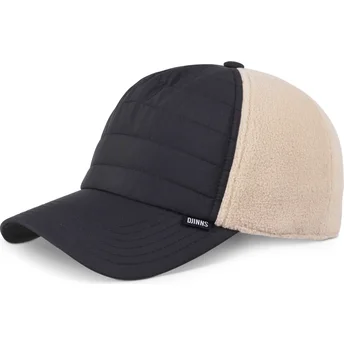djinns-hft-puffy-nylon-snapback-cap-in-schwarz-und-beige