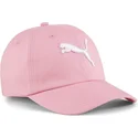 shapka-izvita-roza-reguliruem-za-deca-essentials-cat-ot-puma