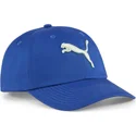puma-essentials-cat-logo-verstellbare-blaue-kinderkappe-mit-gebogenem-schirm