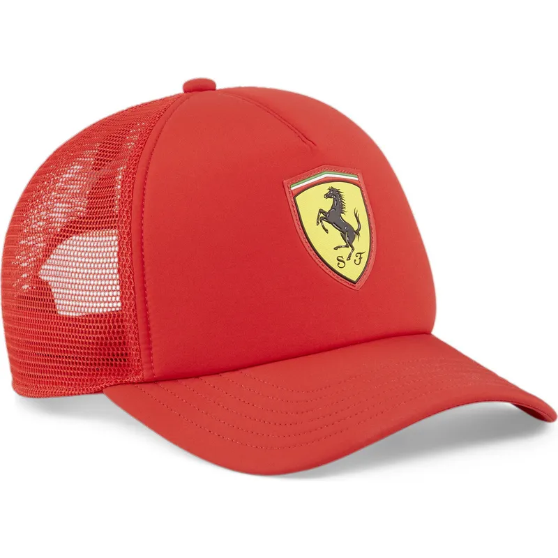 shapka-izvita-traker-chervena-snapbek-race-na-ferrari-formula-1-ot-puma