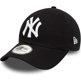 shapka-izvita-cherna-reguliruem-9twenty-league-essential-na-new-york-yankees-mlb-ot-new-era