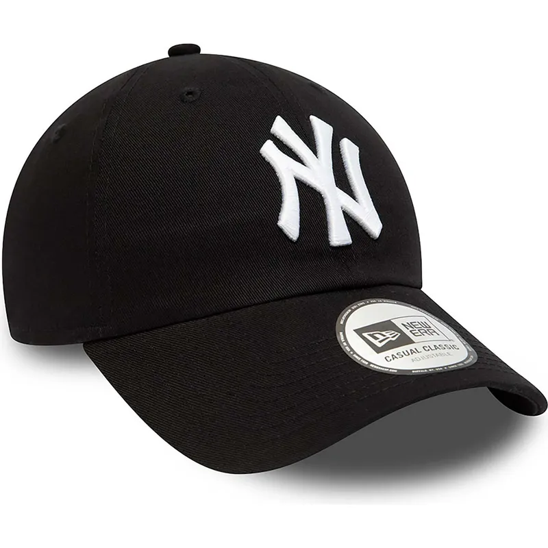 shapka-izvita-cherna-reguliruema-9twenty-league-essential-na-new-york-yankees-mlb-ot-new-era