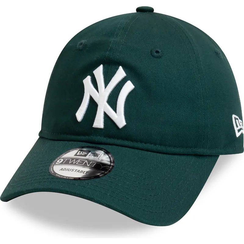 new-era-9twenty-league-essential-new-york-yankees-mlb-dunkelgrune-verstellbare-kappe