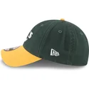 verstellbare-grun-gelbe-9twenty-core-classic-kappe-mit-gebogenem-schirm-der-oakland-athletics-mlb-von-new-era