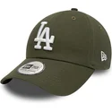 shapka-izvita-zelena-reguliruema-9twenty-league-essential-na-los-angeles-dodgers-mlb-ot-new-era