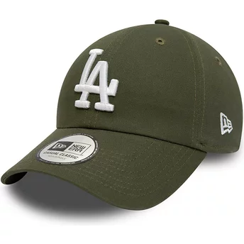 New Era Curved Brim 9TWENTY League Essential Los Angeles Dodgers MLB Green Adjustable Cap