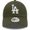 shapka-izvita-zelena-reguliruema-9twenty-league-essential-na-los-angeles-dodgers-mlb-ot-new-era
