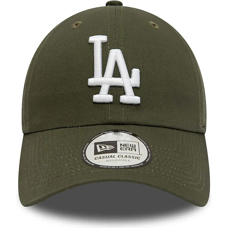 shapka-izvita-zelena-reguliruema-9twenty-league-essential-na-los-angeles-dodgers-mlb-ot-new-era