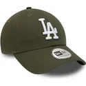 shapka-izvita-zelena-reguliruema-9twenty-league-essential-na-los-angeles-dodgers-mlb-ot-new-era