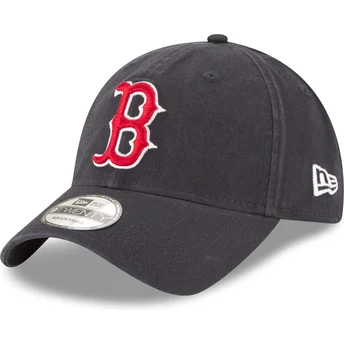 Шапка извита тъмносин регулируем 9TWENTY Core Classic на Boston Red Sox MLB от New Era