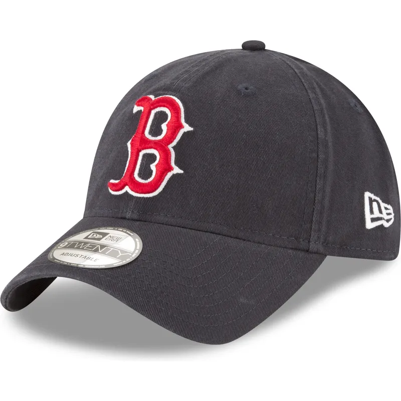 new-era-izvita-periferiya-9twenty-core-classic-boston-red-sox-mlb-tmnosinya-reguliruema-shapka